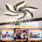 Flush Mount Modern Ceiling Fan with Dimmable LED Light Kit, RC, Reversible Blades, 6 Speeds - Windmill-871555631