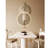 Cream-Colored Three-Dimensional Ironwork Wall Decoration With Lights-677339285