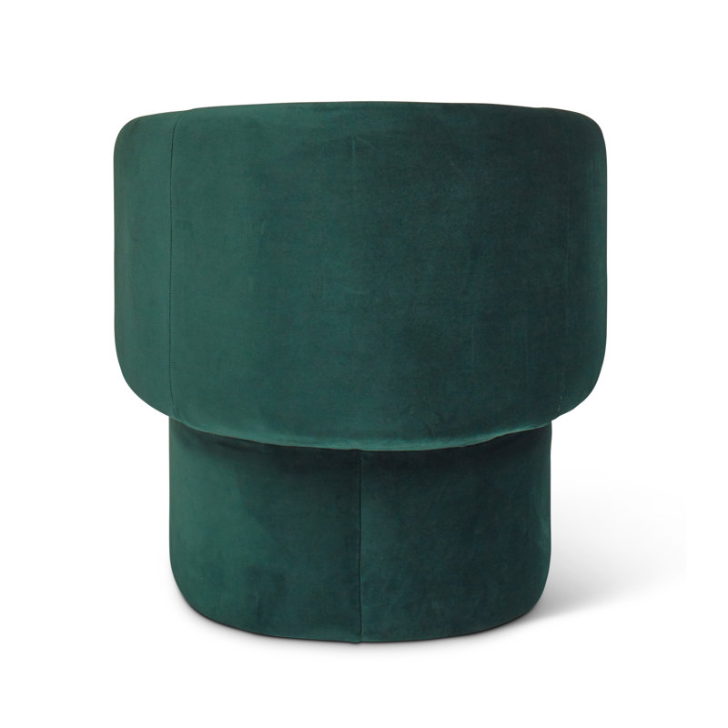 Jessie Accent Chair, Dark Green  Velvet