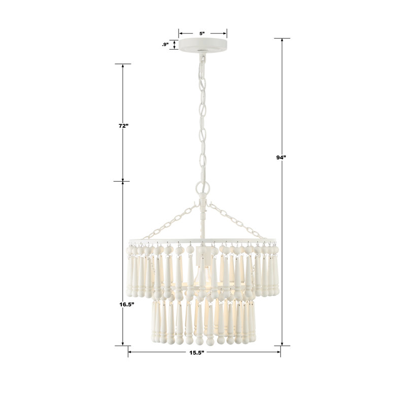 - Light Matte White Empire Pendant, 1