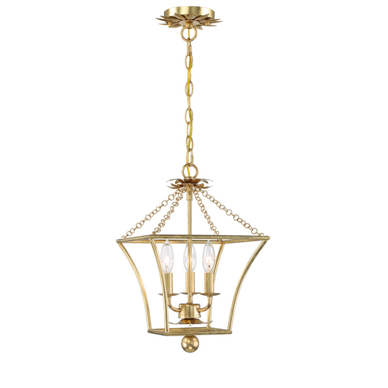 Muliphen 3 11" Chandelier, Gold