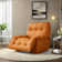 Comfortable adjustable recliner in solid wood