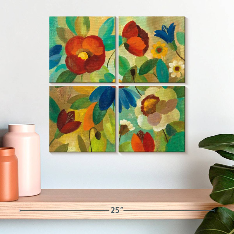 Harnek été floral I, H 18 po x l 18 po