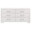 Commode 6 tiroirs Polk Snow White