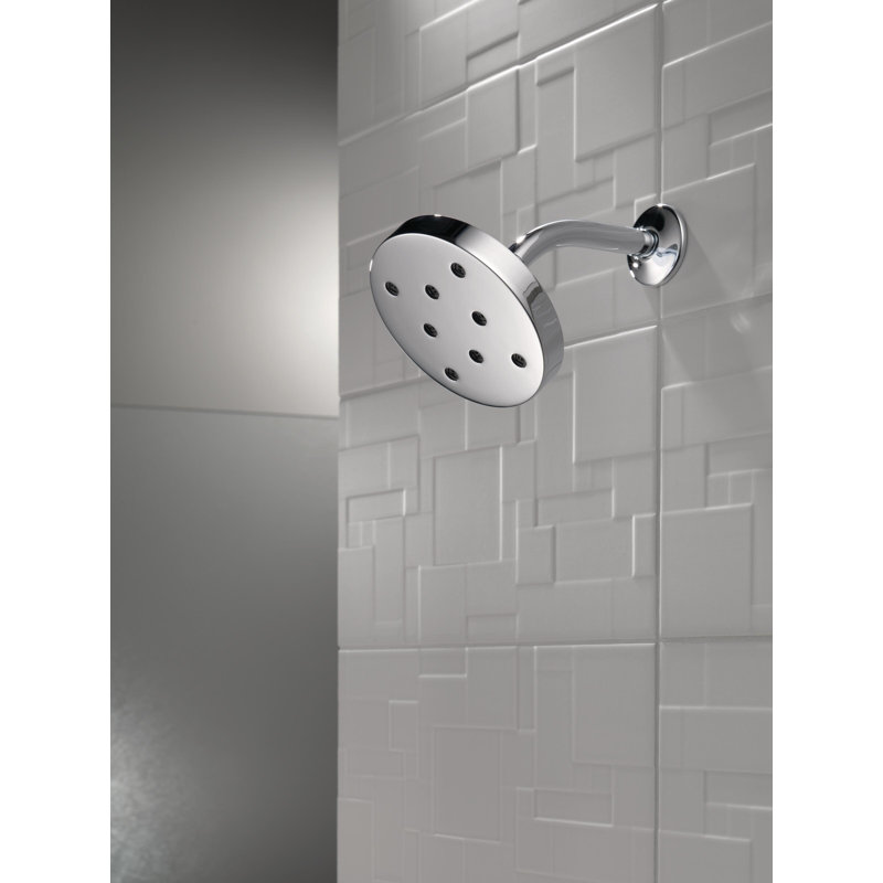 Rain Dual Shower Head with H2Okinetic Technology, Lumicoat Chrome