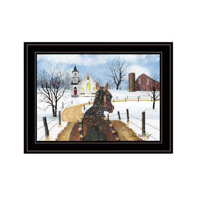 Sleigh Bells Ring By Billy Jacobs, Ready To Hang Framed