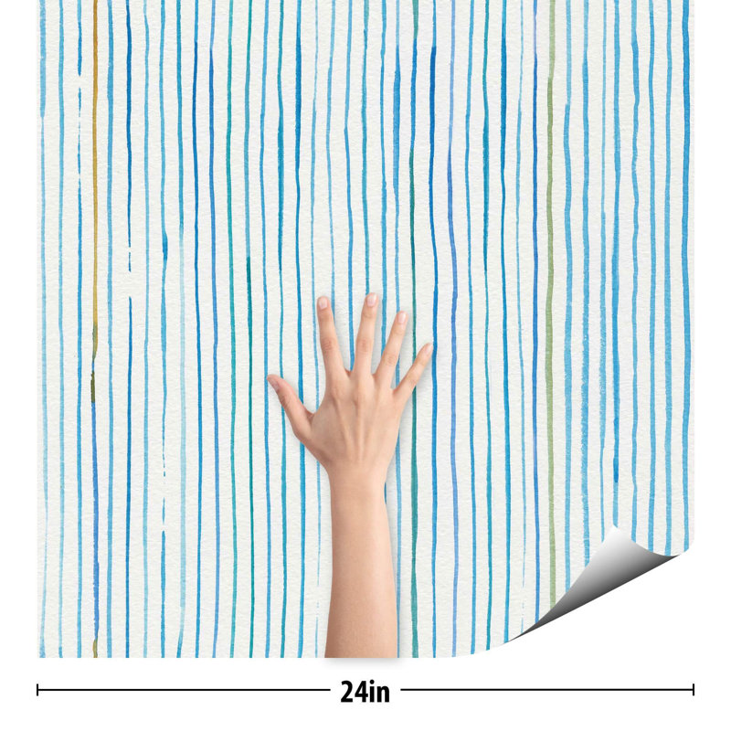 Carreau de papier peint Gwawr, L 48 po x l 24 po