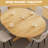 43.3-59 Inch Extendable Round/oval Wood Dining Table For 4-8 People, Space-saving Design With Extension Leaves & Cross Legs For Kitchen And Living Room-1442498436