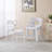 Plastic Dining Chair 4Pcs White-171655245