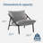 Ayatt Modern Metal Frame Sling Accent Armchair-1990329866