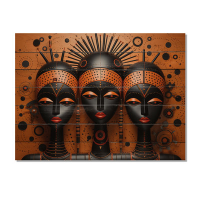 «African Tribal Rhythms IV» sur impression sur bois