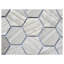 Carreaux de mosaïque alvéolée en marbre Bari 2 po x 2 po pour murs et sols