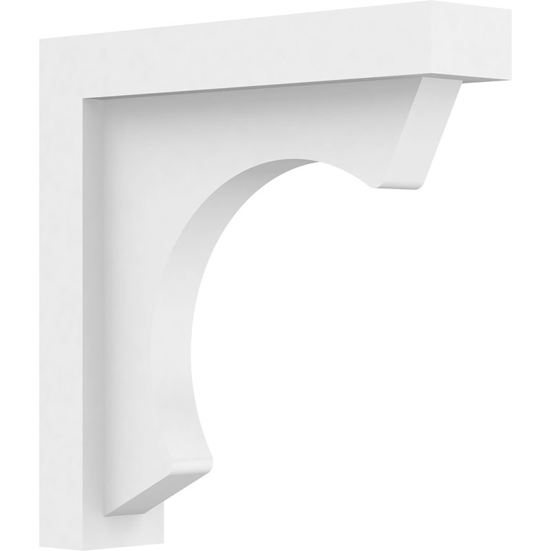 2"W x 9"D x 9"H Standard Emerson Architectural Grade PVC Bracket, 9" H x 2" W x 9" D