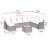 vidaXL Garden Sofa Set 9 pcs Black Poly rattan-1229490812