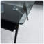 Table basse rectangulaire avec plateau en verre trempé et pieds en métal-200507940-200507942