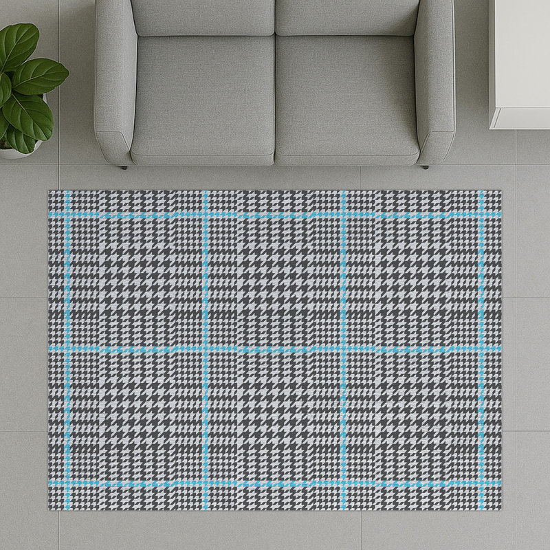 Geometric Area Rug, Rectangle 140 x 200 cm