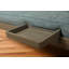 Lit superposé HuneyCutt avec couchette et plateau en chocolat noir, matelas non inclus-1198074631-1198074627
