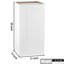 Armoire murale en bois blanc avec 1 porte, 2 tablettes, charnières à fermeture en douceur et assemblage rapide pour la cuisine de la salle de bain (l 21 po x P 12 po x H 30 po)