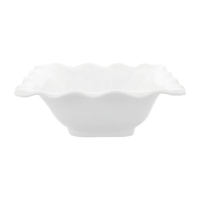 2-Piece White Melamine Serving Bowl