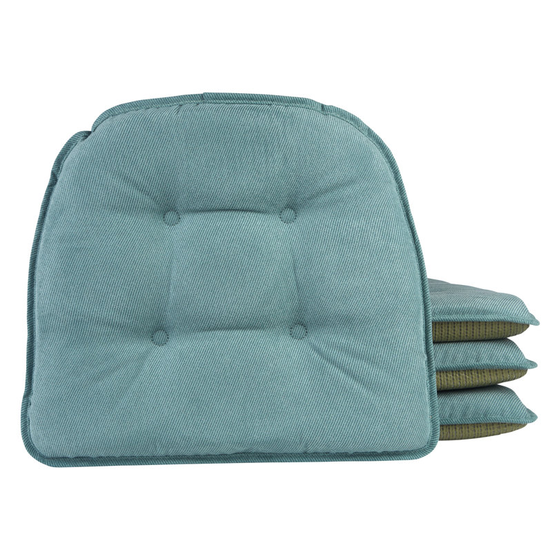 Non-Slip Dining Room And Kitchen Seat Cushions, 16 X 15 X 2 Inches, Marine Blue