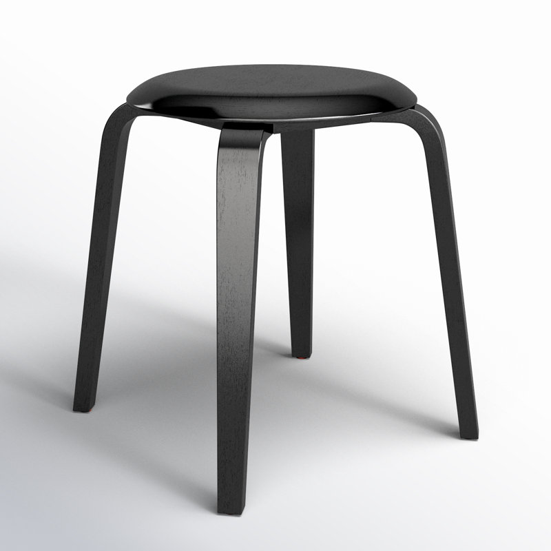 Luella Accent Stool, Black