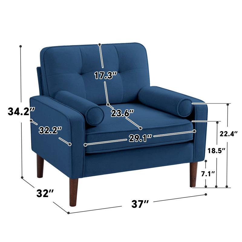 Ursas 32,28 po de large, Velours bleu marine