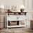 Chaseburg Console Table Farmhouse Entryway Table with 2 Cabinets
