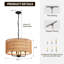 Lustre tambour à 4 lumières à intensité variable Buntine