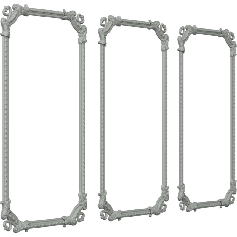 Ensemble de moulures pour panneau Devon, L 31 po x H 62 po, Triple