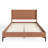 Full Size Mid-Century Modern Bamboo Platform Bed Frame with Rounded Corner Headboard, Solid Wood Slat Support, No Box Spring Needed, Natural.-1961840427-1961840426