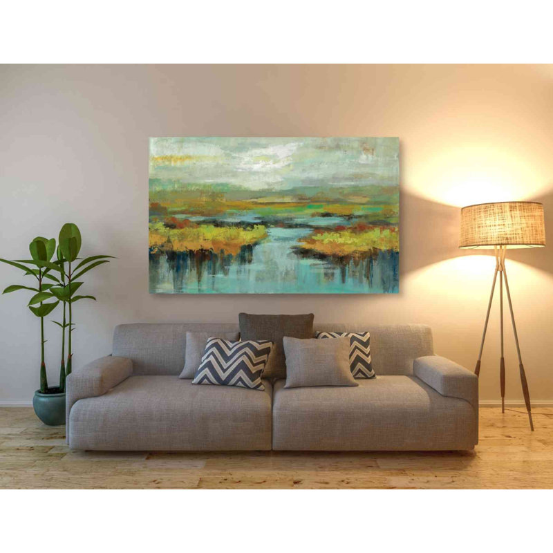 «Spring Landscape» par Silvia Vassileva, reproduction d'art sur toile tendue