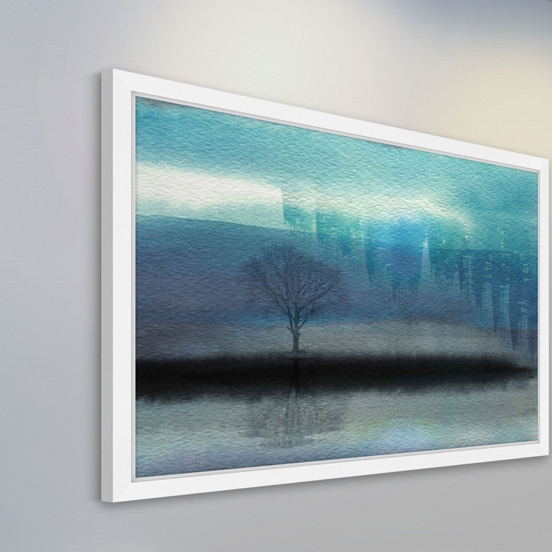 «Mystic Teal» par Parvez Taj, reproduction d'art sur papier, H 20 po x l 30 po x P 1,5 po