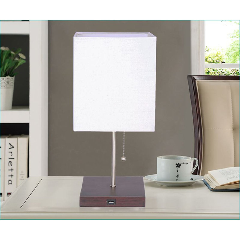 Amarachukwu Wood USB Table Lamp