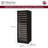 Allavino Reserva Series 154 Bottle 71" Tall Dual Zone Built-in Left Hinge Wine Refrigerator with Black Metal Door-120772737