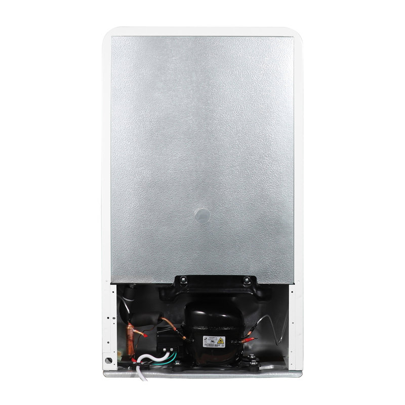 Compact Gray and Black Portable Car Refrigerator with Smart Features
