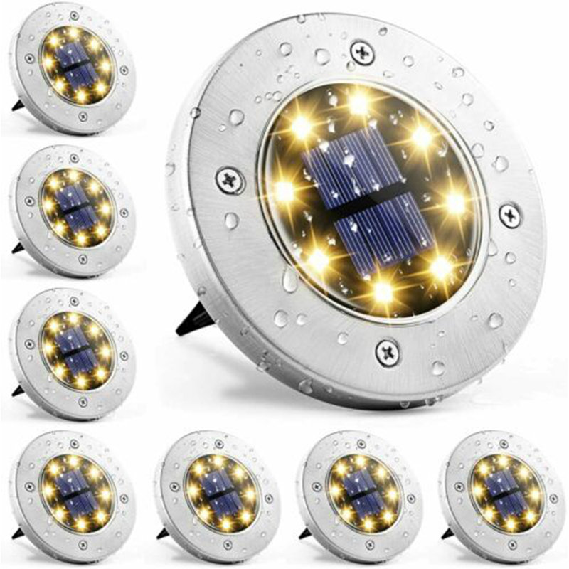 Paquet de 8 lumières de jardin 8LED