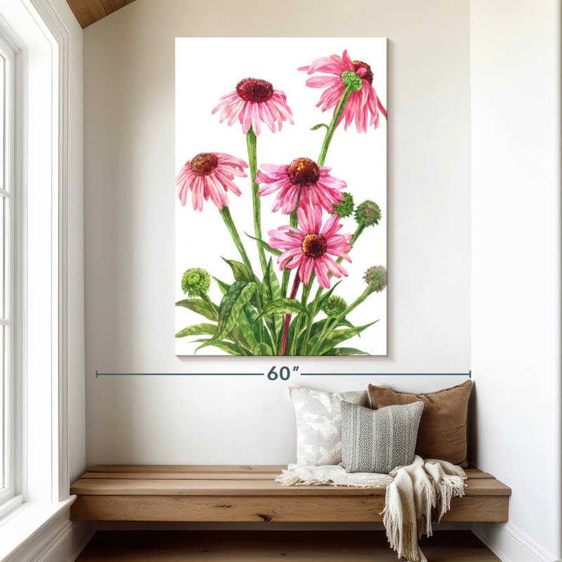 Harnek Echinacea Flower Cluster, 51" H x 34" W