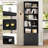ON SALE 2 Piece 82.3" Tall Bookcase, 7 Tier Floor Standing Bookshelves with Doors For Home Office, Living Room-2015520658
