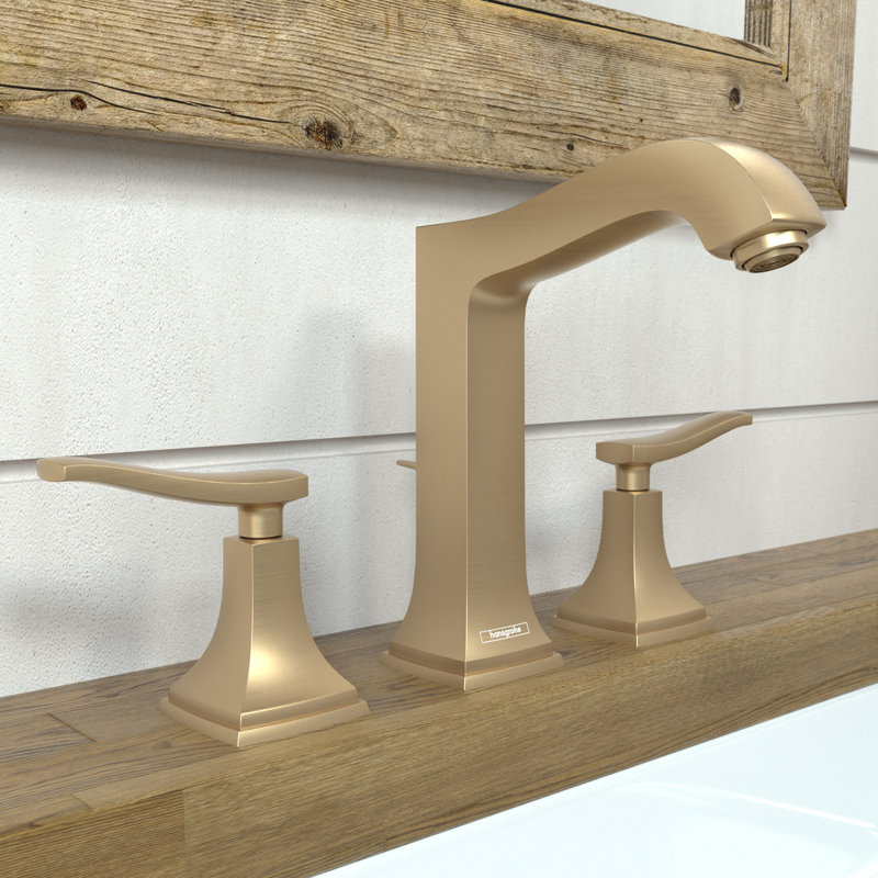 Metropol Classic Widespread Bathroom Faucet, Brushed Bronze