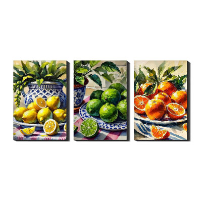 3 Piece Wrapped Canvas Wall Art