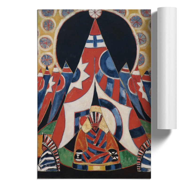 American Indian Symbols by Marsden Hartley - Frameless Print, 59cm H x 42cm W x 0.1cm D