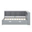 Lit de jour simple avec lit gigogne, tablette et port USB-517016869