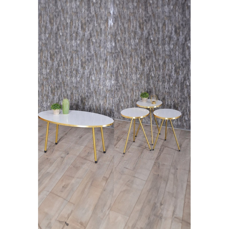 Chattanooga Living Room Table Set, White