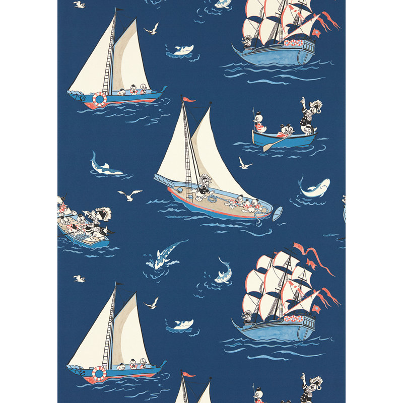 Donald Nautical Wallpaper, Night Fishing