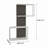 Helix Offset Modern 4-Tier Wall Shelf