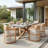 Rectangular Dining Table Gray