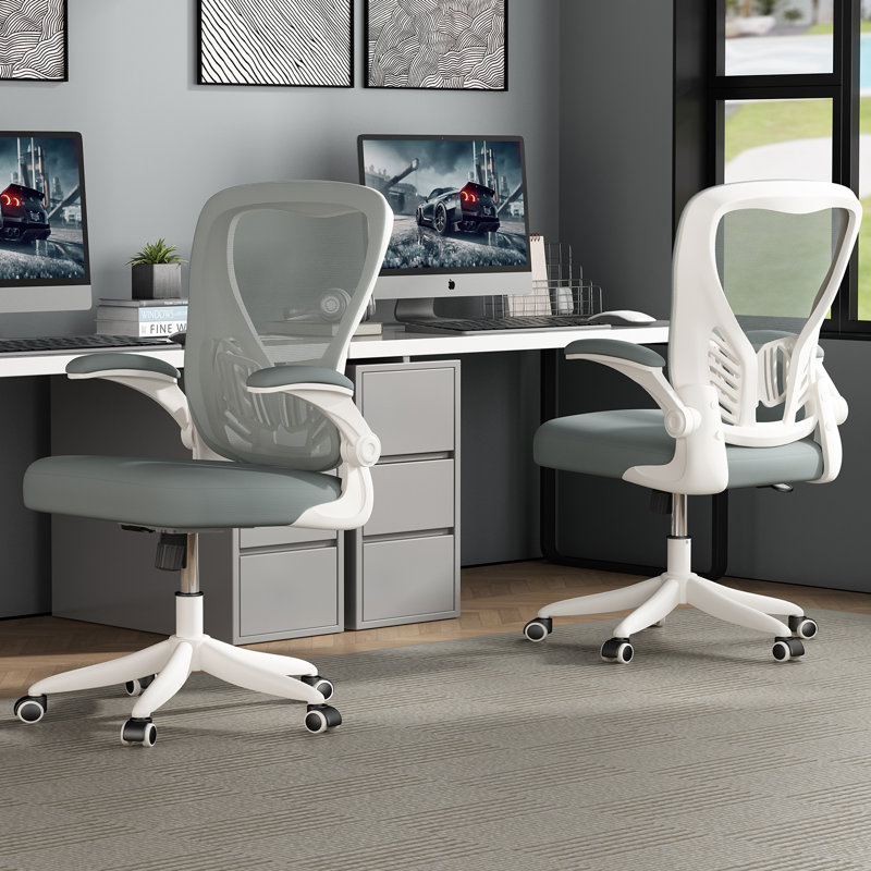 Chaise de bureau ergonomique avec siège large et accoudoirs rabattables, chaise de bureau Comfy Compute, chaise de bureau en filet