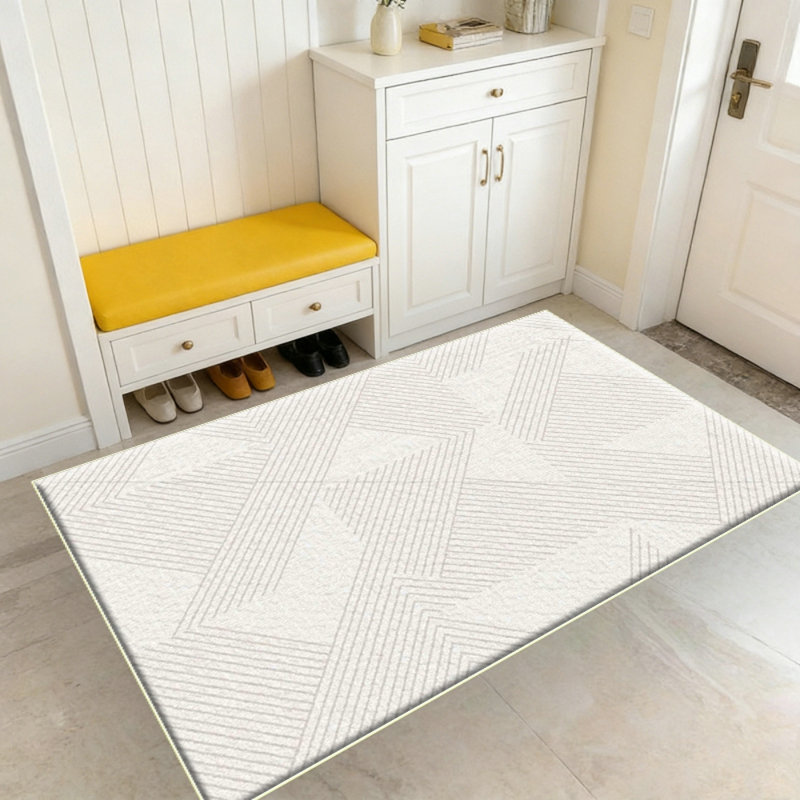 5x7 Washable Area Rugs for Living Room Modern Beige Solid Color Soft Fluffy Rugs for Bedroom Non Slip Boho Accent Indoor Mat Floor Carpet Cover for Kids Room Dining Room Kitchen Office