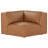 Jaye - 6 Piece Genuine Leather Upholstered Reversible Modular Corner Sectional Sofa with Ottoman