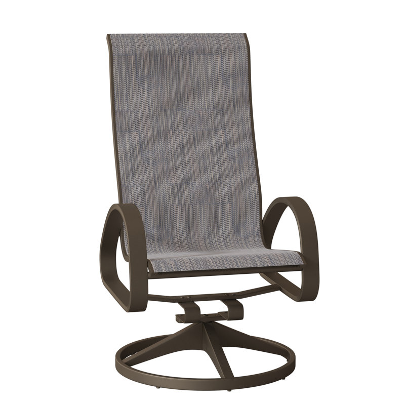 Fauteuil de patio pivotant Hiraku, Bois de plage texturé, Brooks